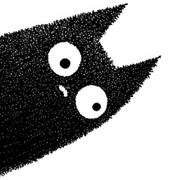 Quit Kitty cat mascot peeking into the page